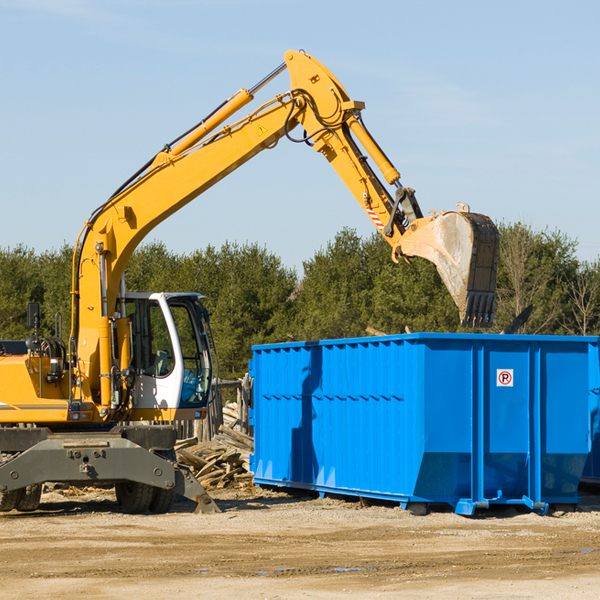 can i choose the location where the residential dumpster will be placed in Princeton